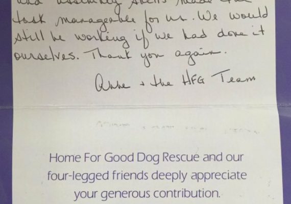 Liberty Group supports Home For Good Dogs Rescue