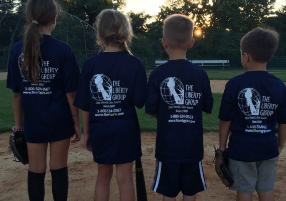 Liberty Group sponsors t-shirts for Berkeley Heights baseball camp